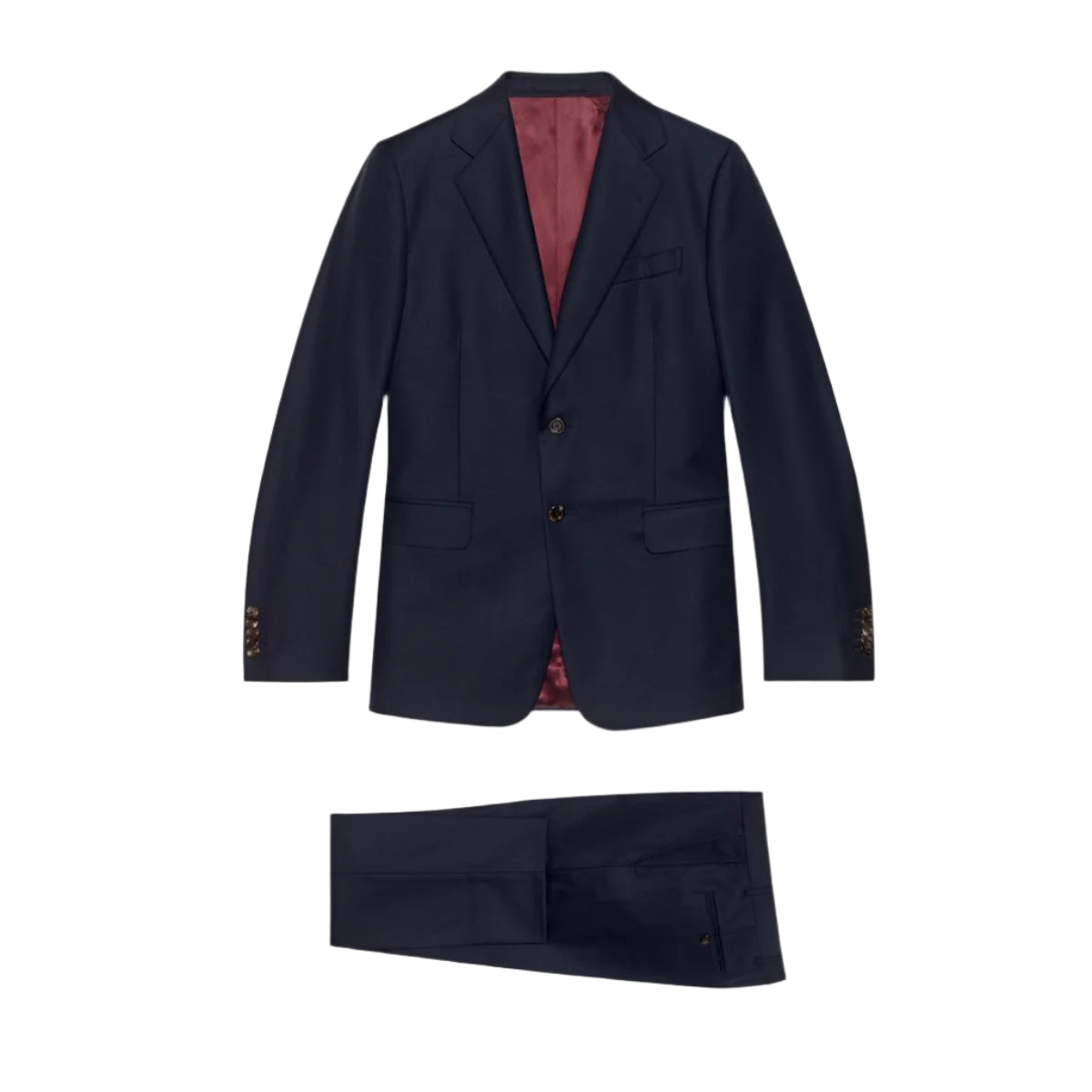 STRAIGHT FIT WOOL SUIT - GUCCI - Verso
