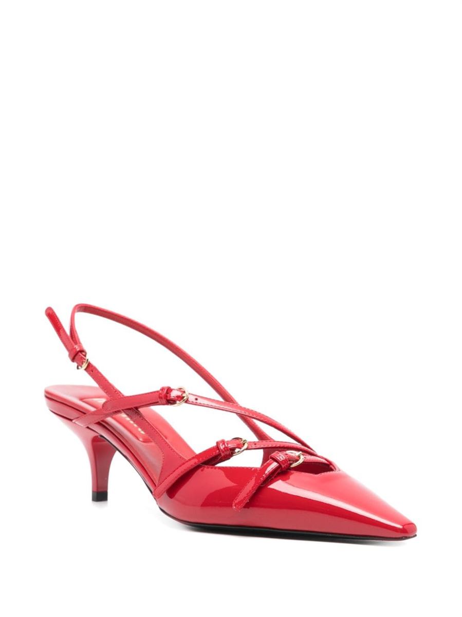 55MM PATENT SLINGBACK PUMPS MIU MIU