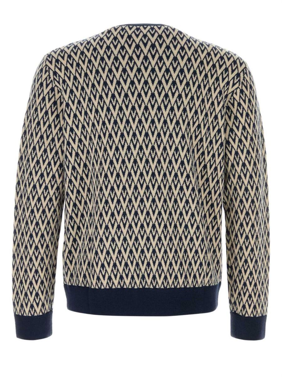 JACQUARD ROUND NECK SWEATER