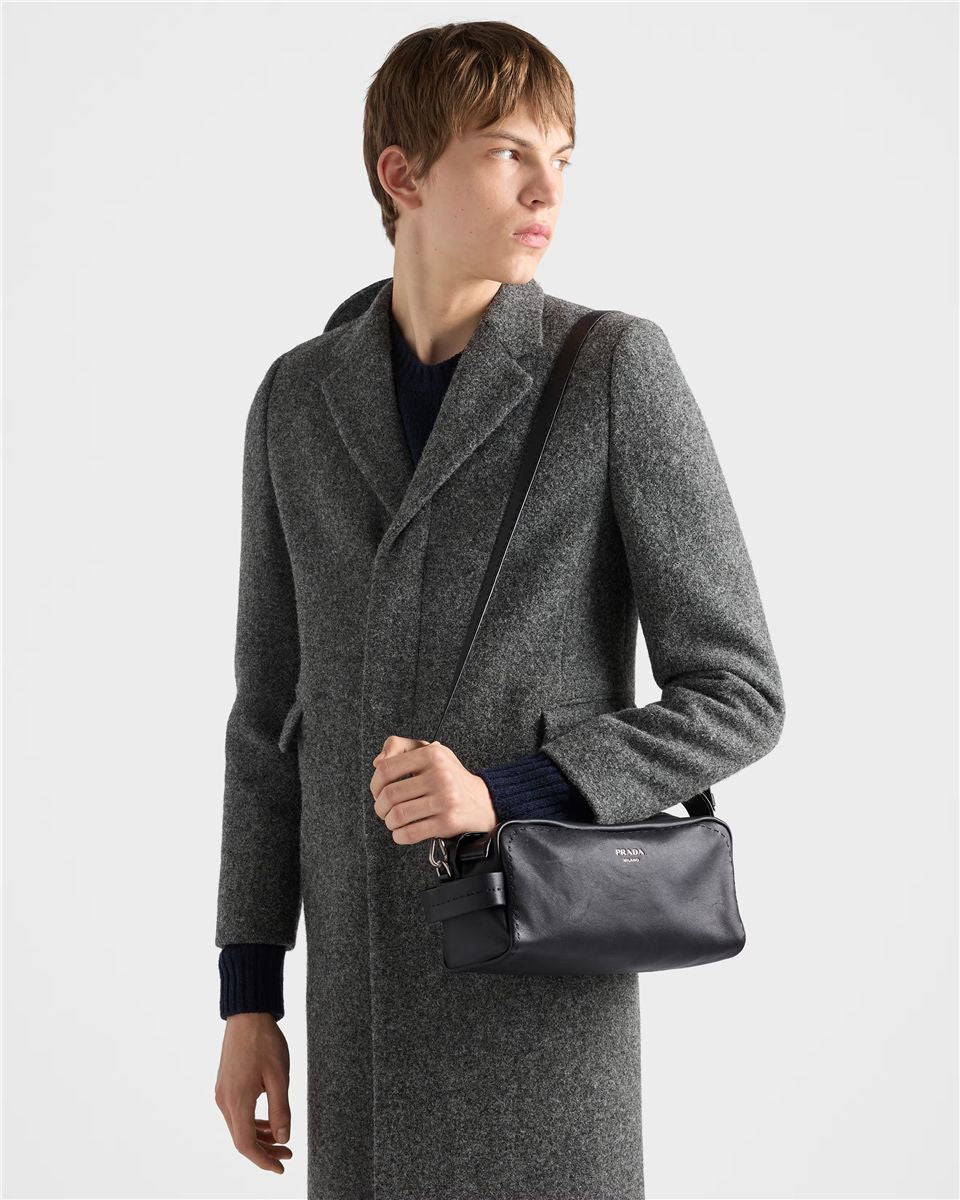 Nappa leather shoulder bag-PRADA-Verso