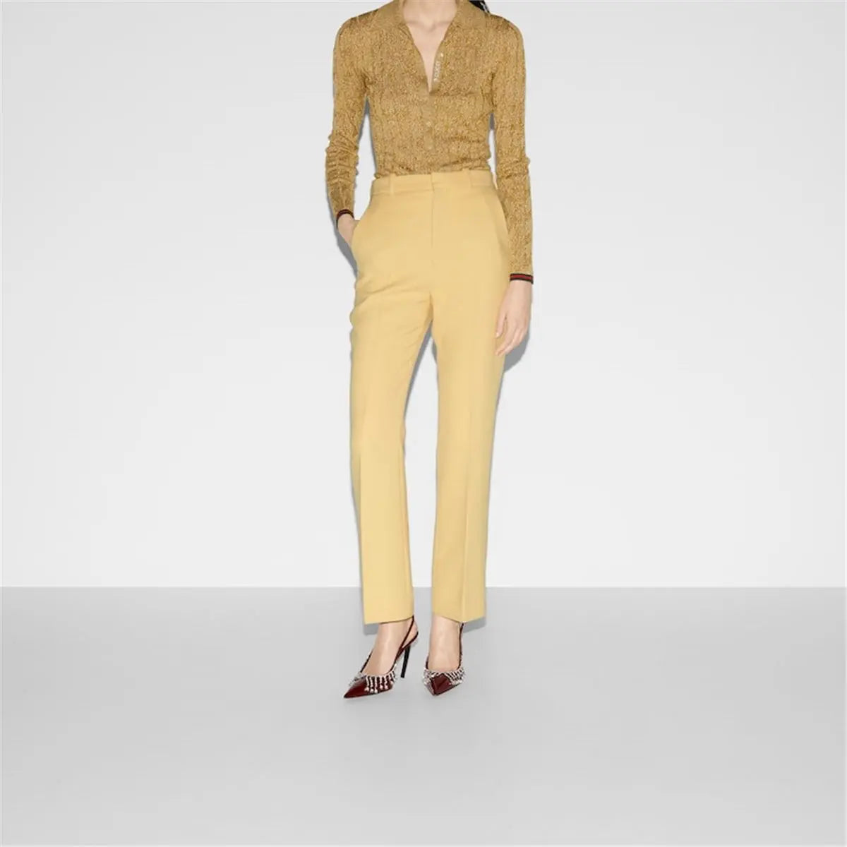 LIGHT WOOL CRÊPE PANT GUCCI