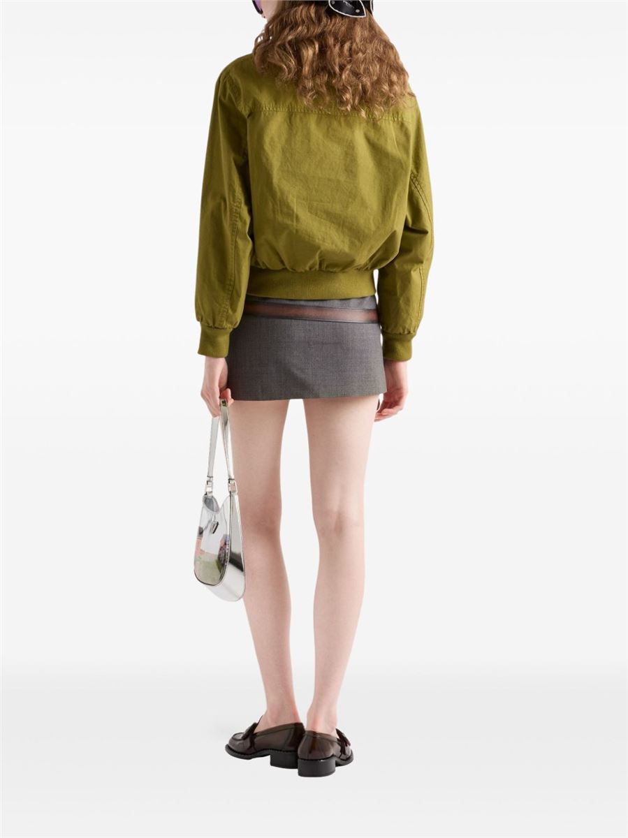 3D PRINTED-BELT MINI SKIRT -  PRADA - Verso