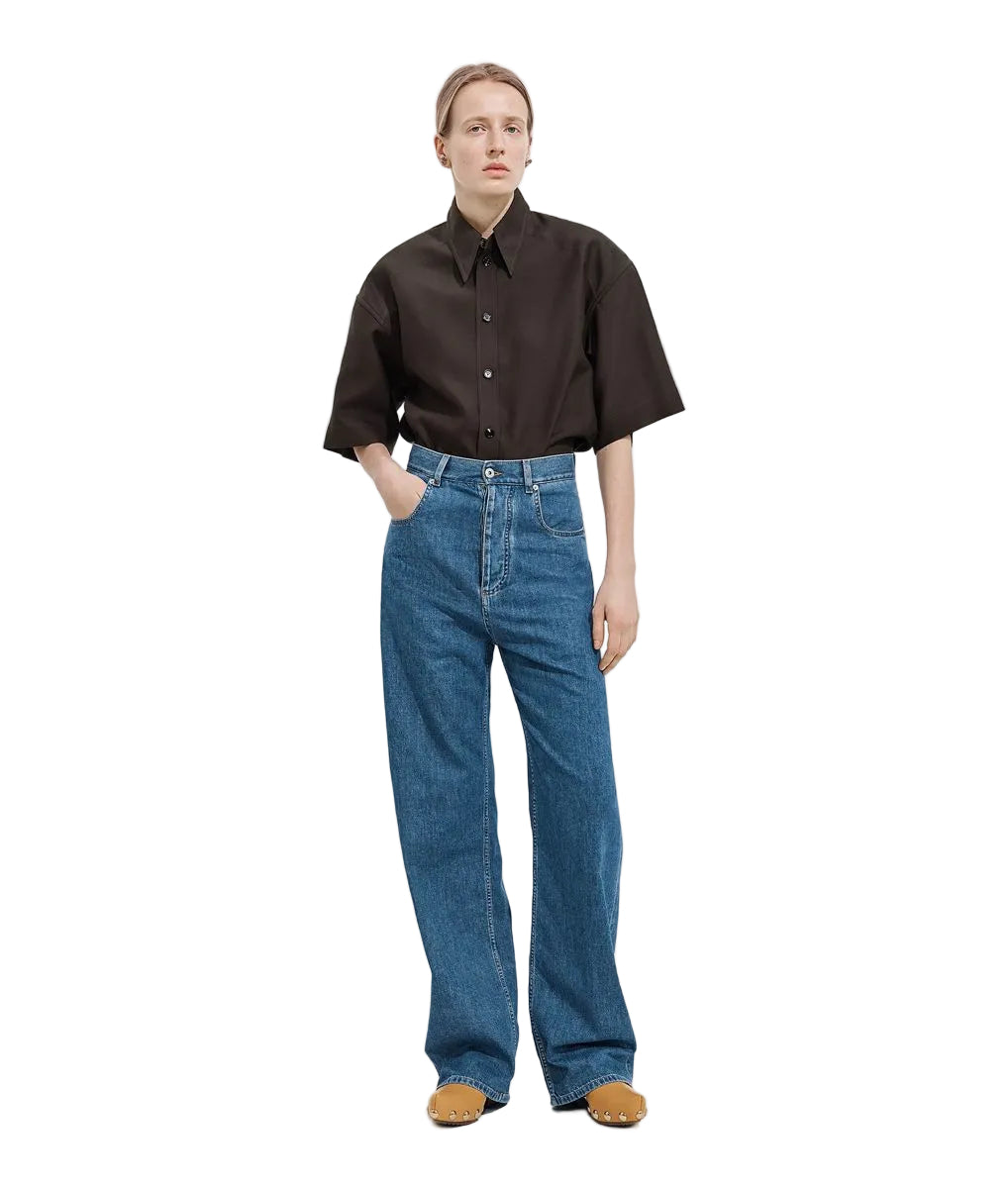 Atlantic blue wide leg jeans