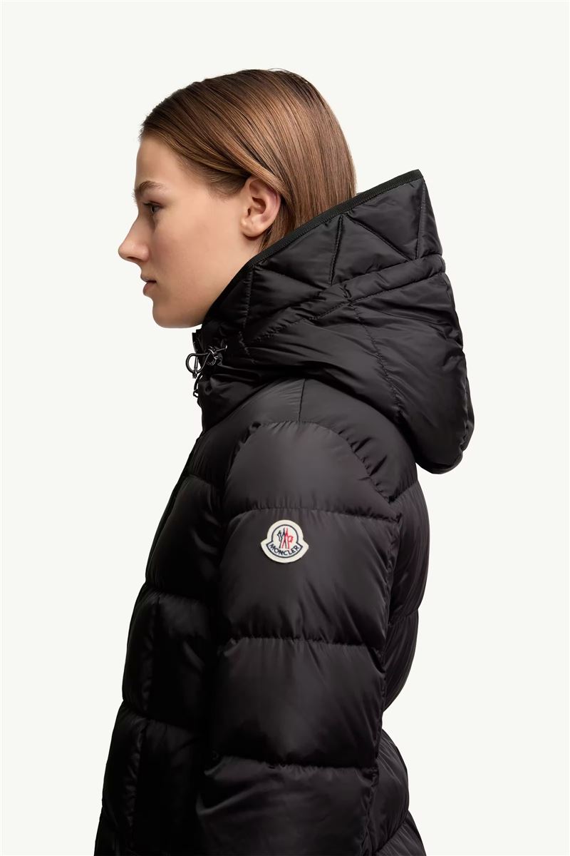Avocette hooded long down jacket-MONCLER-Verso