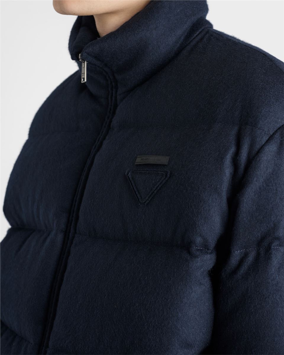 medium-weight cashmere down jacket-PRADA-Verso