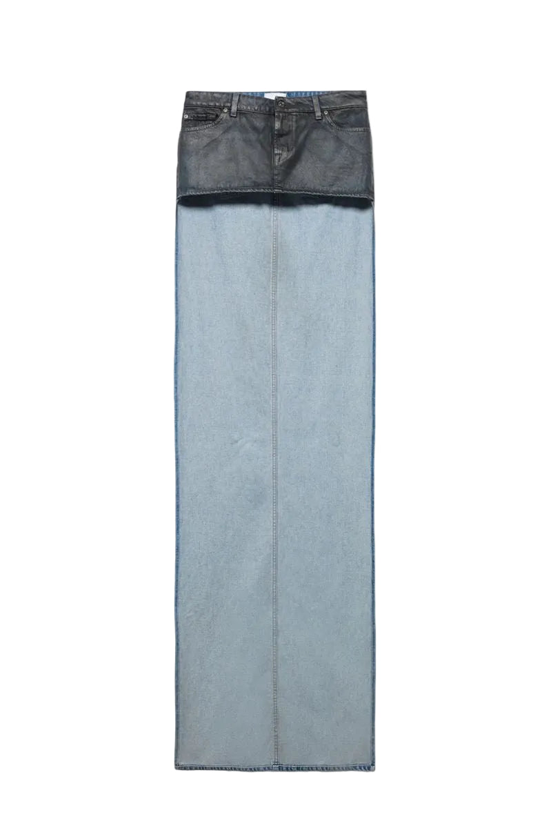 Asymetric mini skirt
