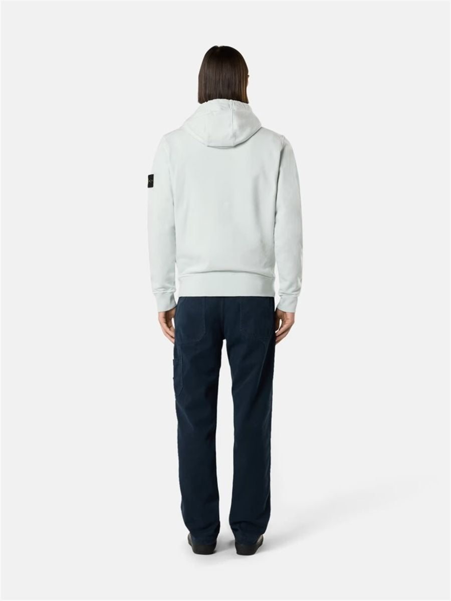Regular-fit hooded sweatshirt with pouch pocket-STONE ISLAND-Verso