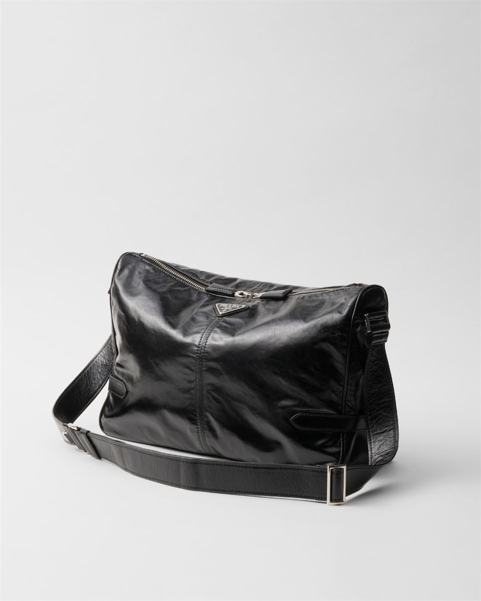 LEATHER SHOULDER BAG -  PRADA -  Verso