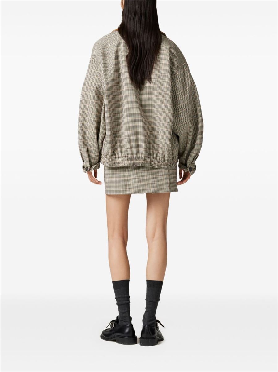 CHECKED MINI SKIRT - MIU MIU - Verso