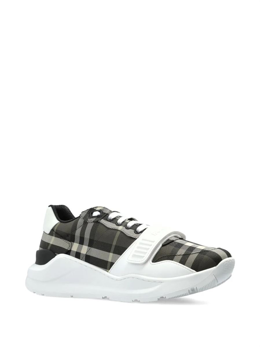 Checked strap sneakers