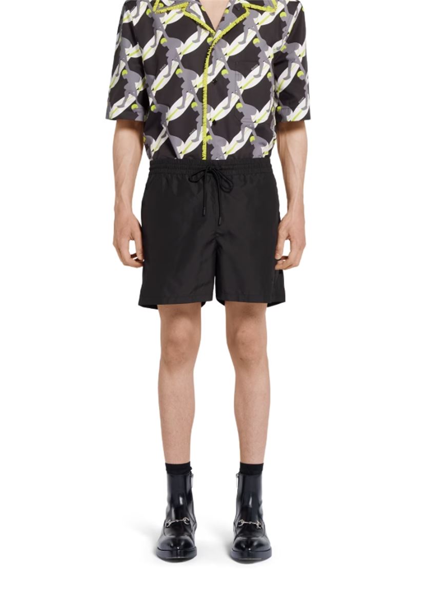 TECHNICAL POPLIN SWIM SHORT - GUCCI - Verso