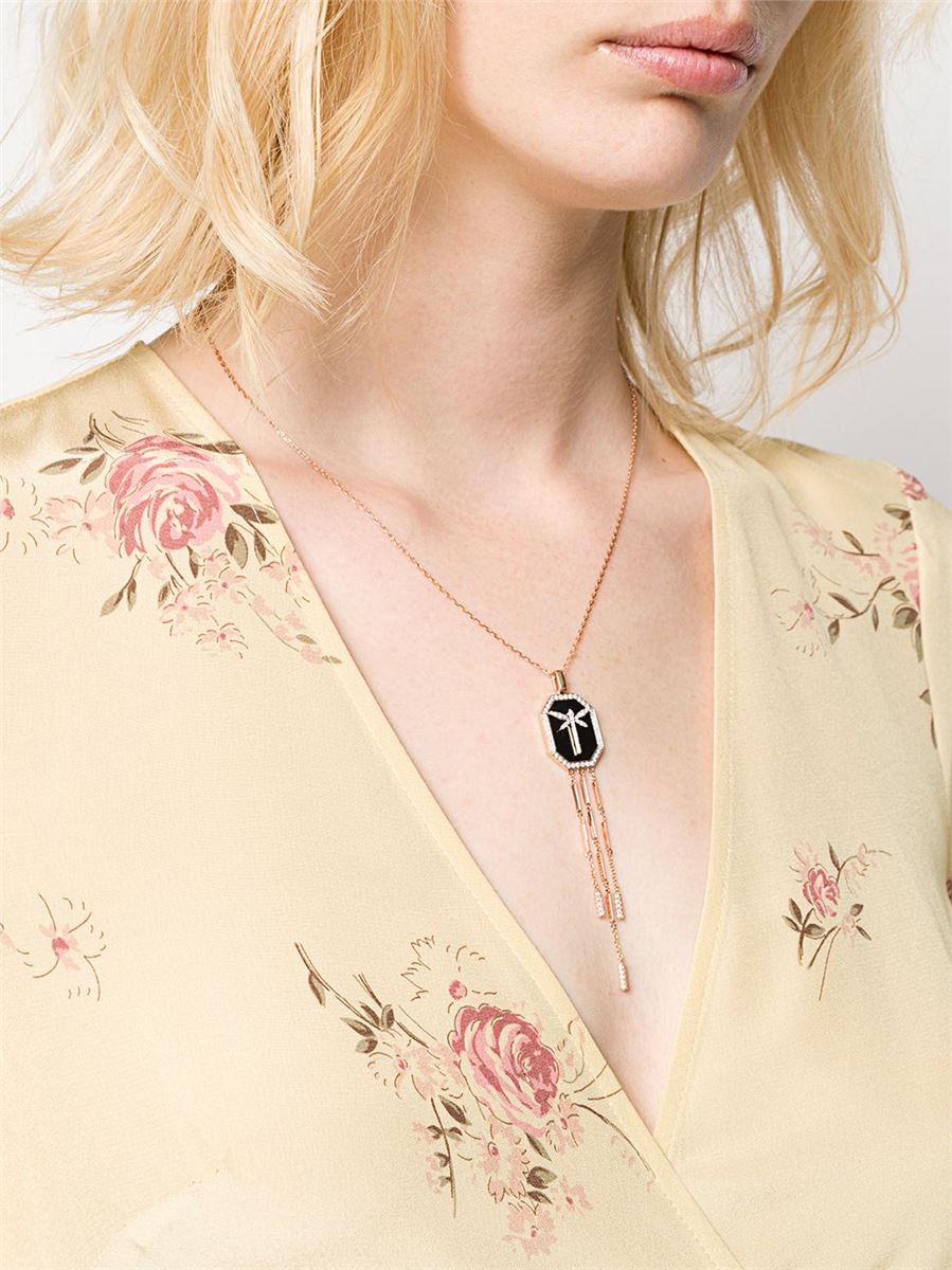 NECKLACE WITH DRAGONFLY - ANAPSARA - Verso