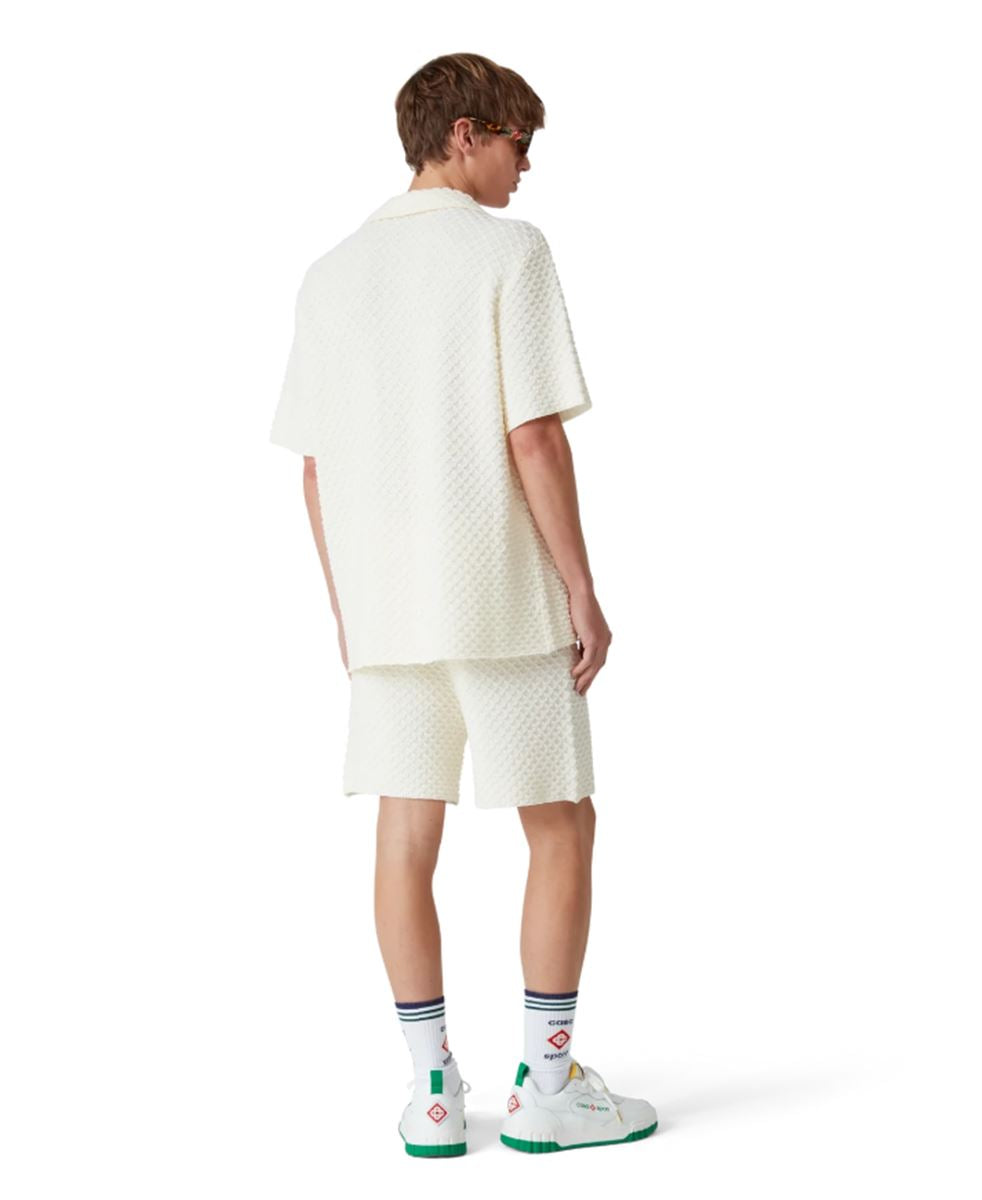TEXTURED KNITTED SHORTS - CASABLANCA - Verso