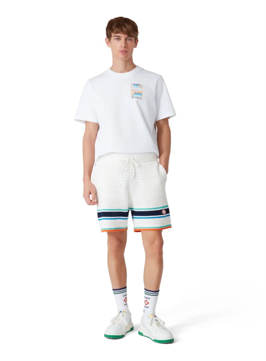 CROCHET TENNIS SHORTS - CASABLANCA - Verso
