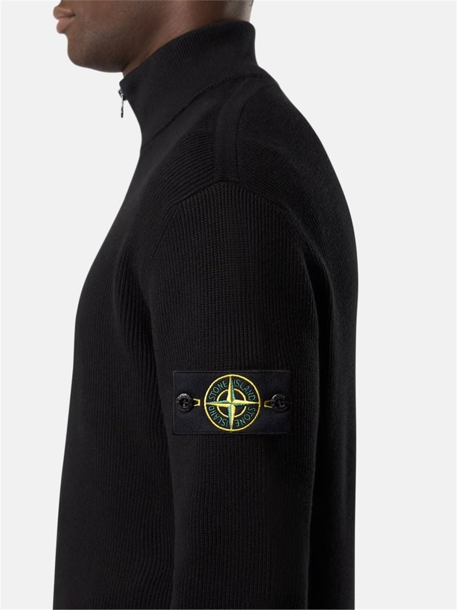 Regular-fit zip-up jumper