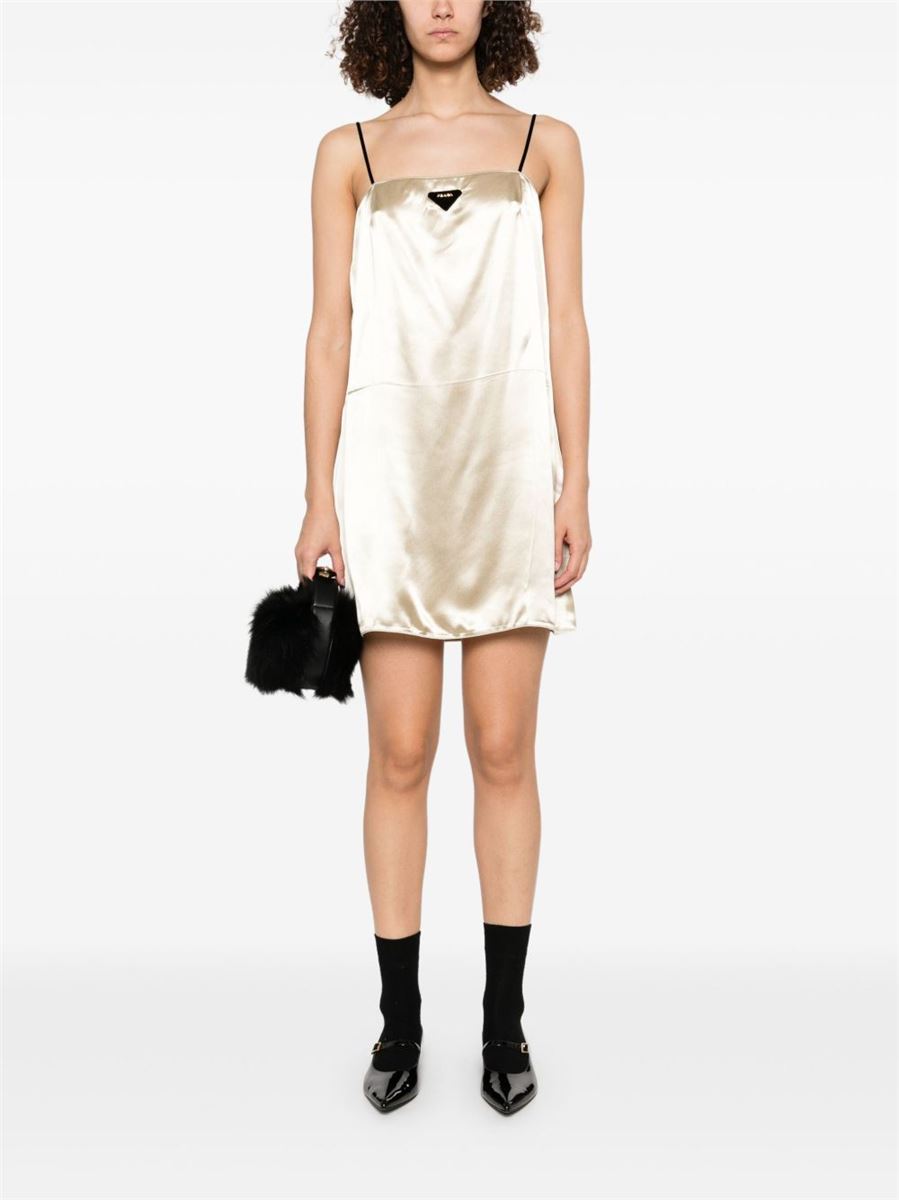 TRIANGLE-LOGO DRESS - PRADA - Verso