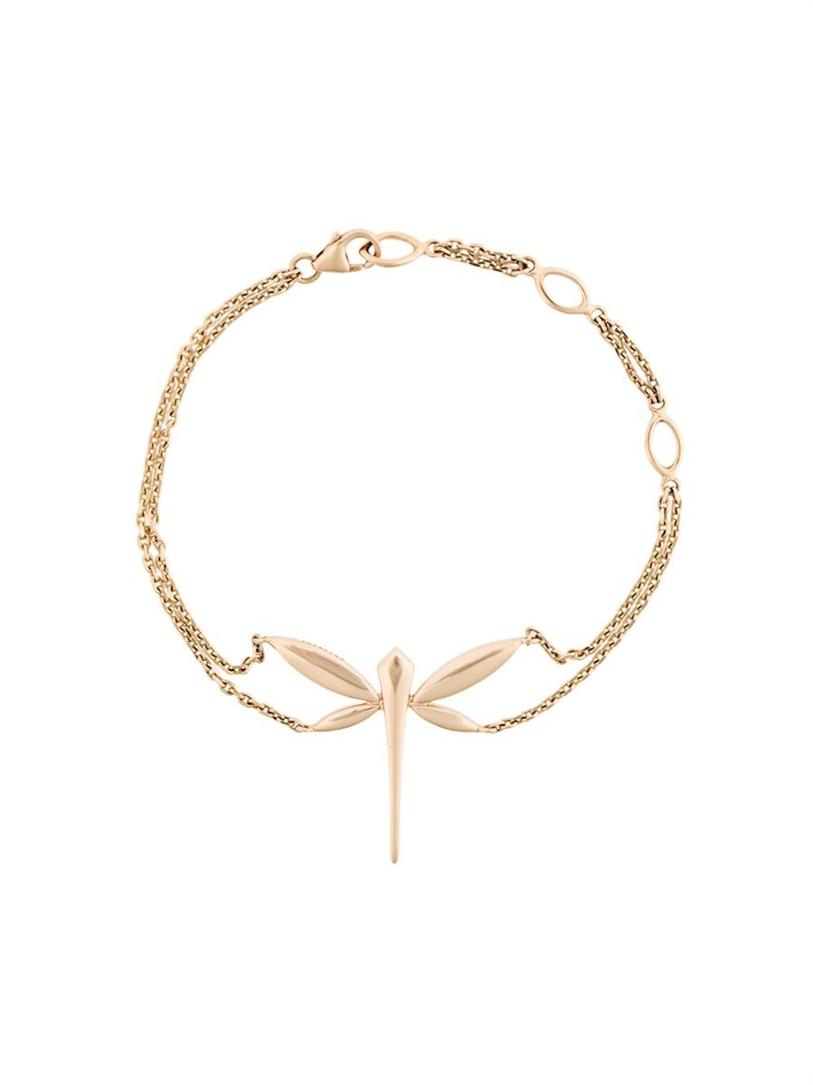 18KT ROSE GOLD DRAGONFLY CHAIN BRACELET - ANAPSARA - Verso