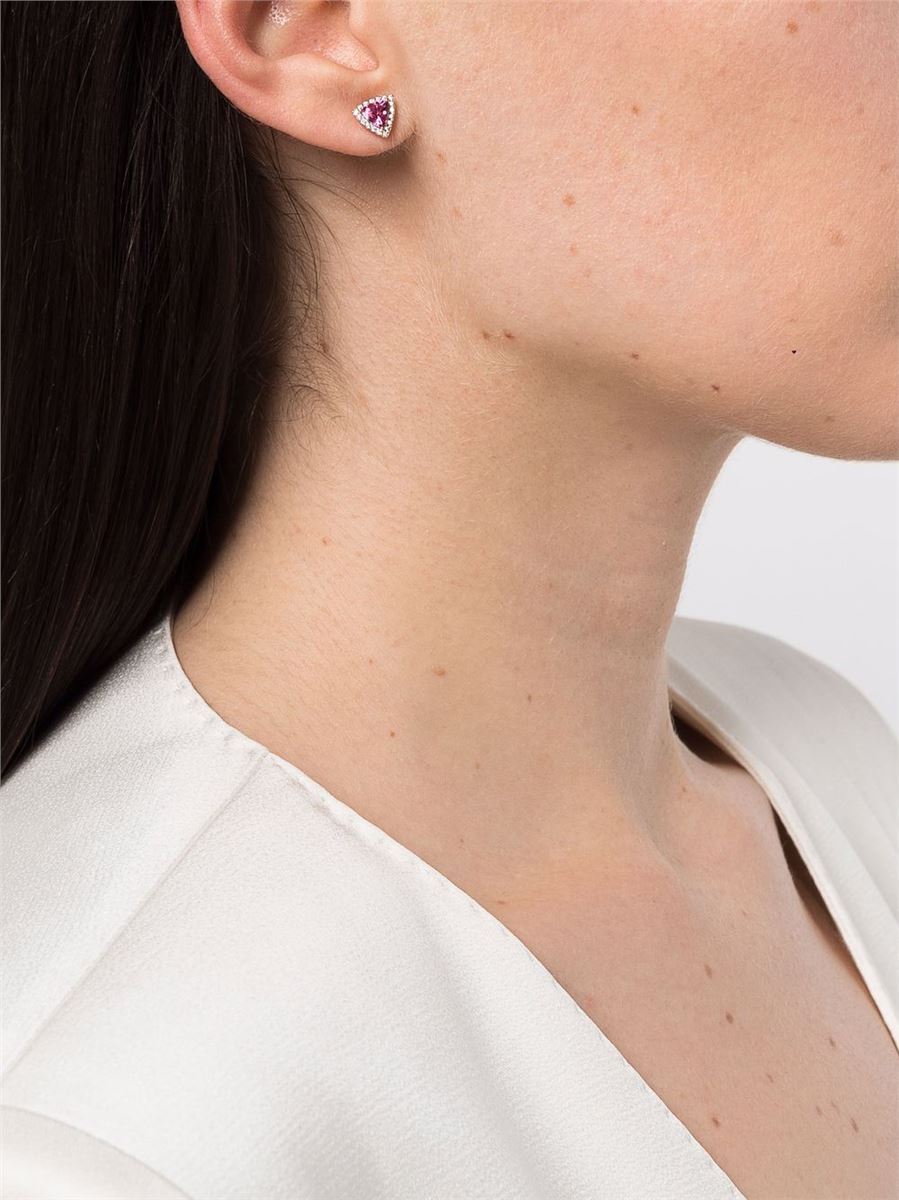 18KT ROSE GOLD EARRINGS AND NECKLACE - ANAPSARA - Verso