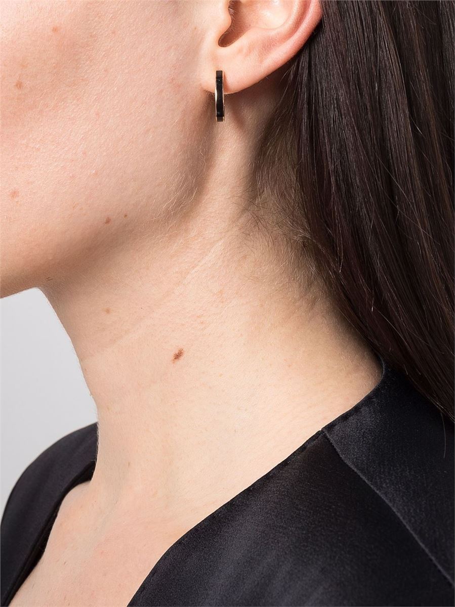 18KT ROSE GOLD HOOP EARRINGS - ANAPSARA - Verso