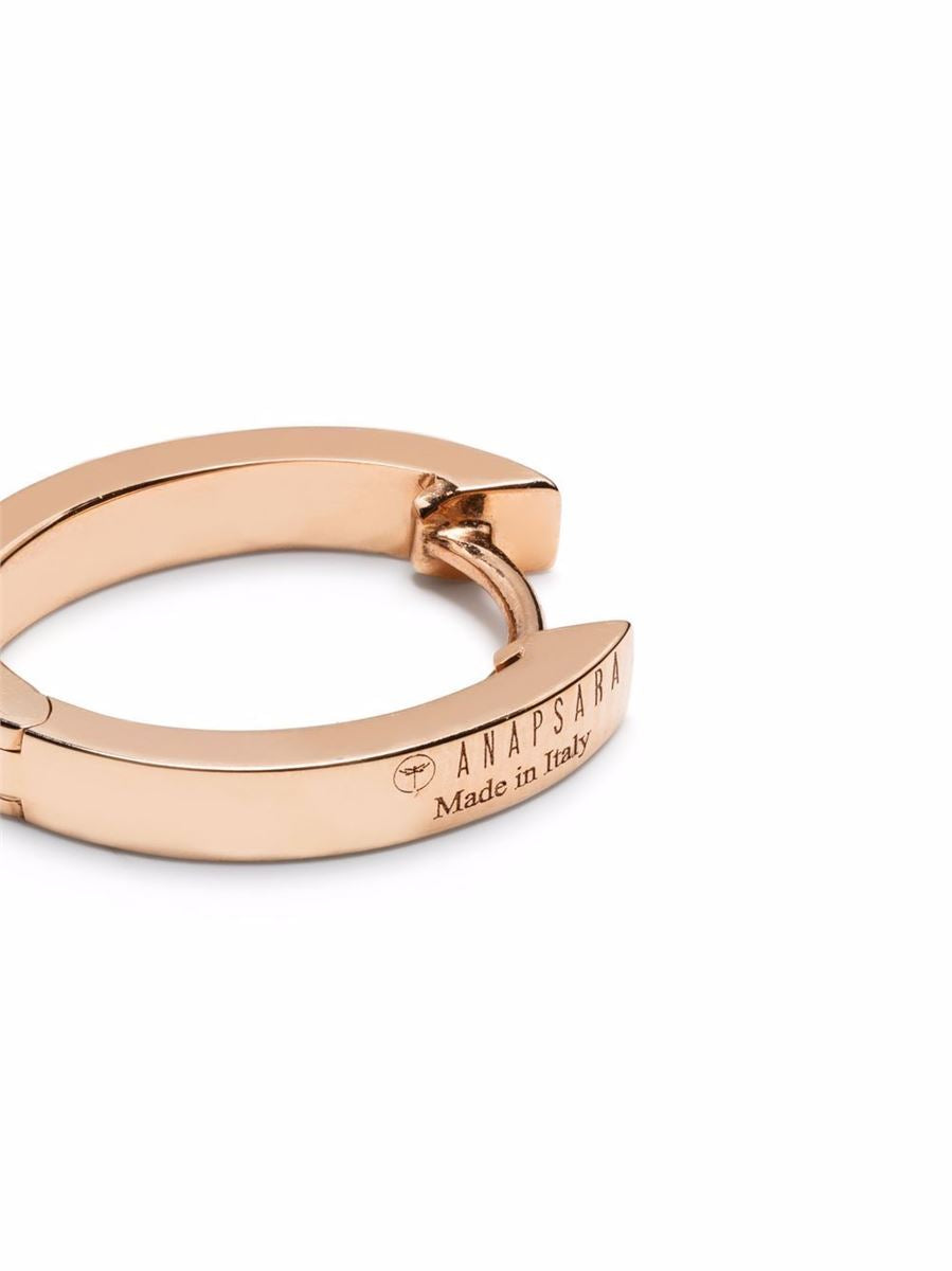 18KT ROSE GOLD HOOP EARRINGS - ANAPSARA - Verso