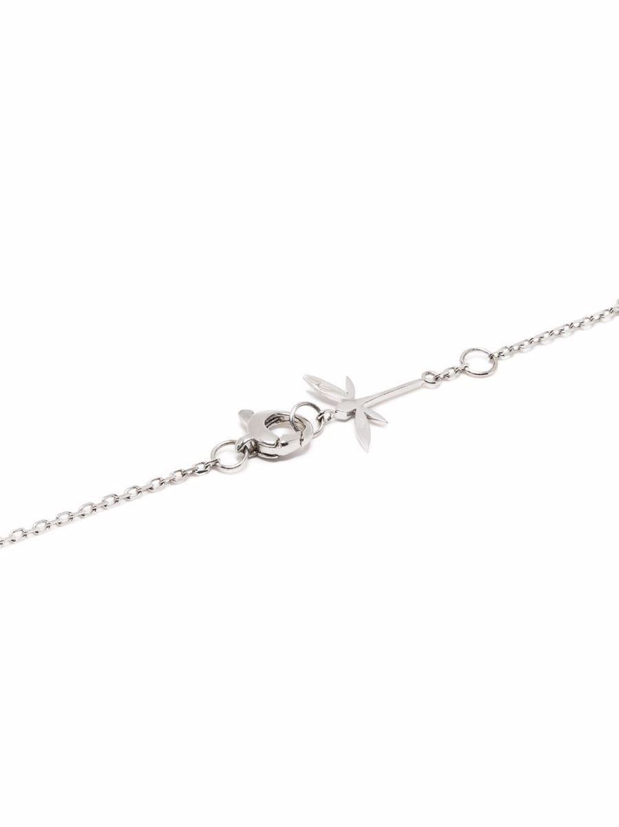 18KT WHITE GOLD SMALL DRAGONFLY DIAMOND NECKLACE - ANAPSARA - Verso