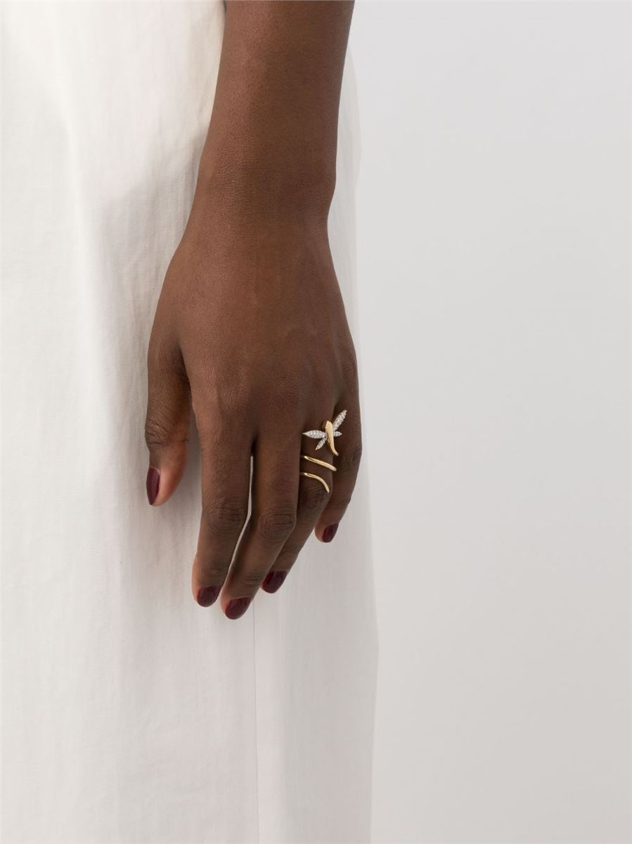 18KT YELLOW GOLD RING - ANAPSARA - Verso