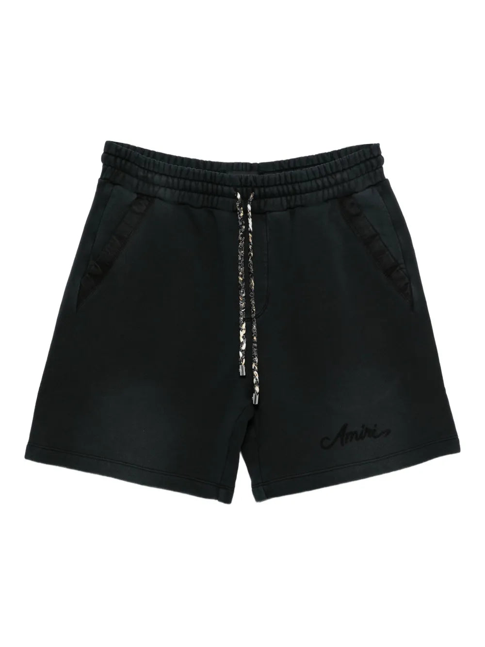 Amiri drawstring-detail panelled shorts