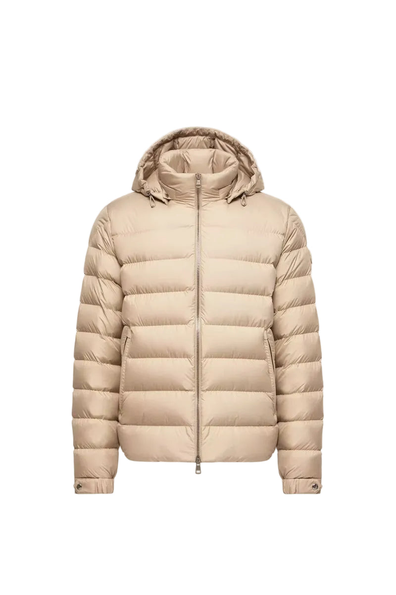 Arneb hooded short down jacket