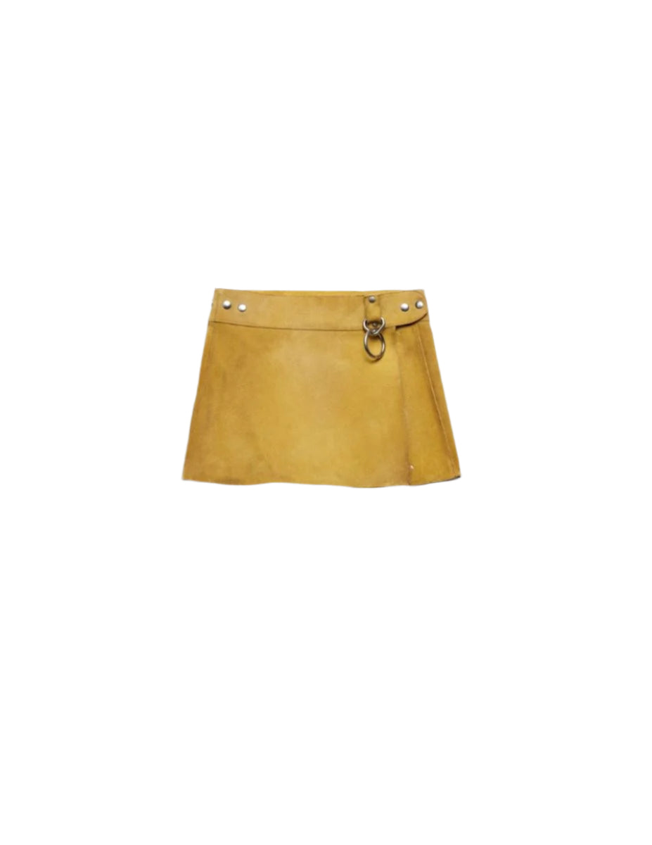 SUEDE MINISKIRT - PRADA - Verso