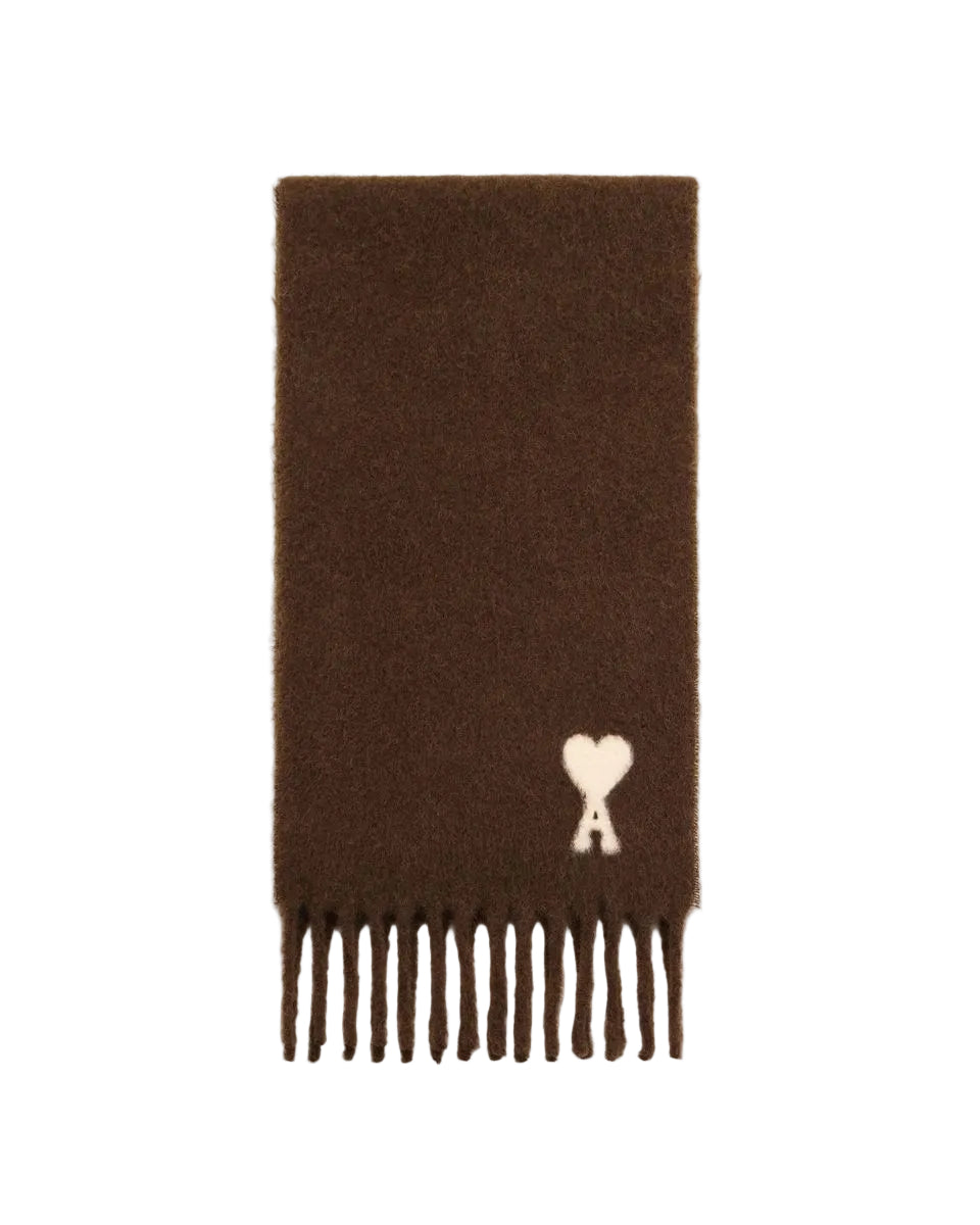 Oversize scarf in alpaca and pure wool.