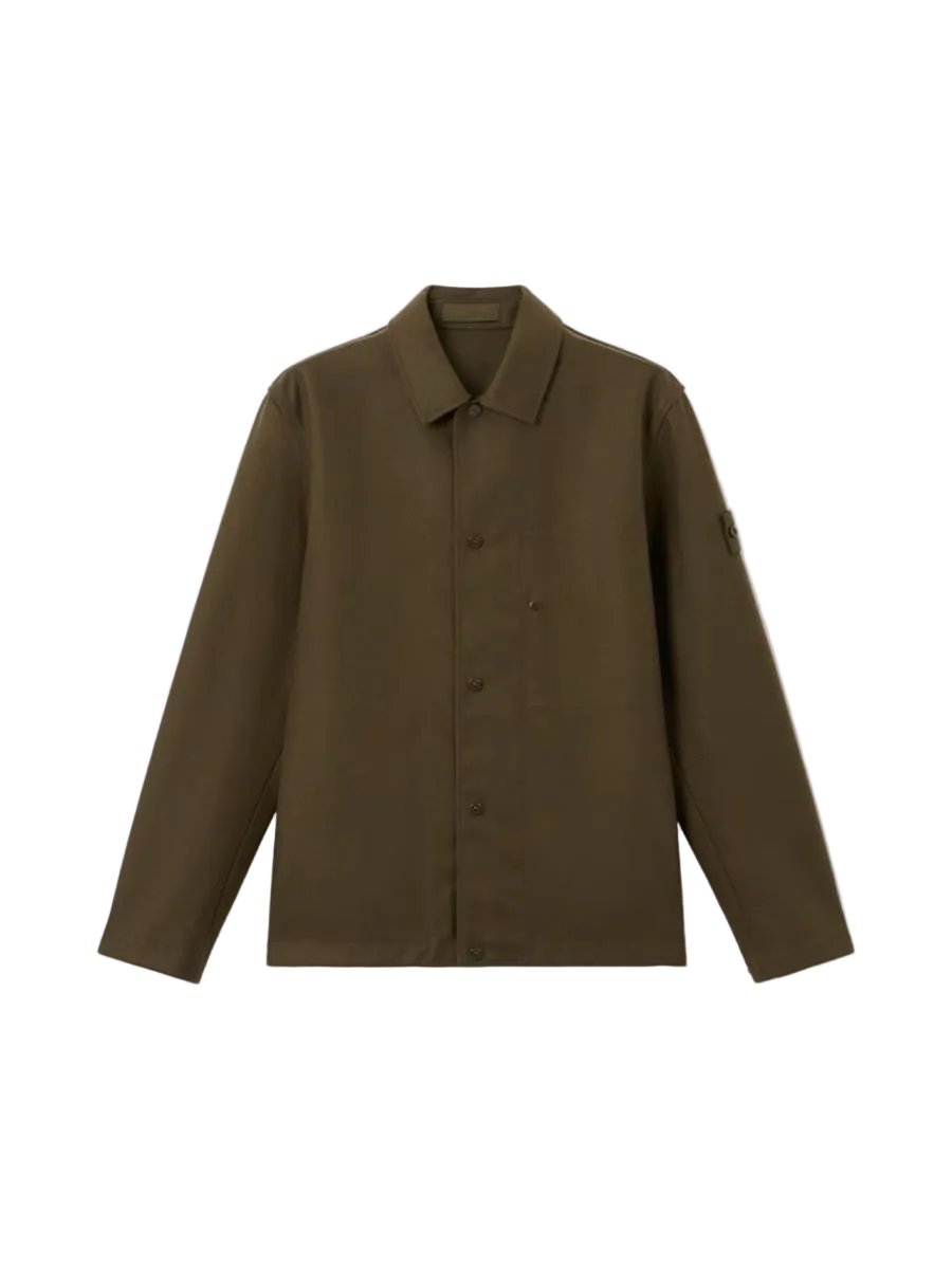 Regular-fit overshirt with chest pocket