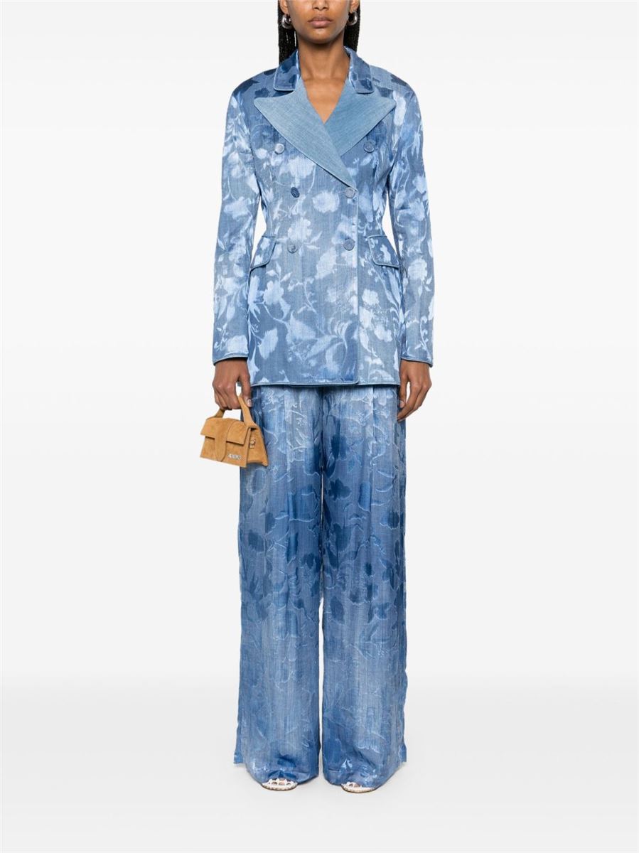DEVORÉ ROSE DENIM-PRINT BLAZER - ERMANNO SCERVINO - Verso