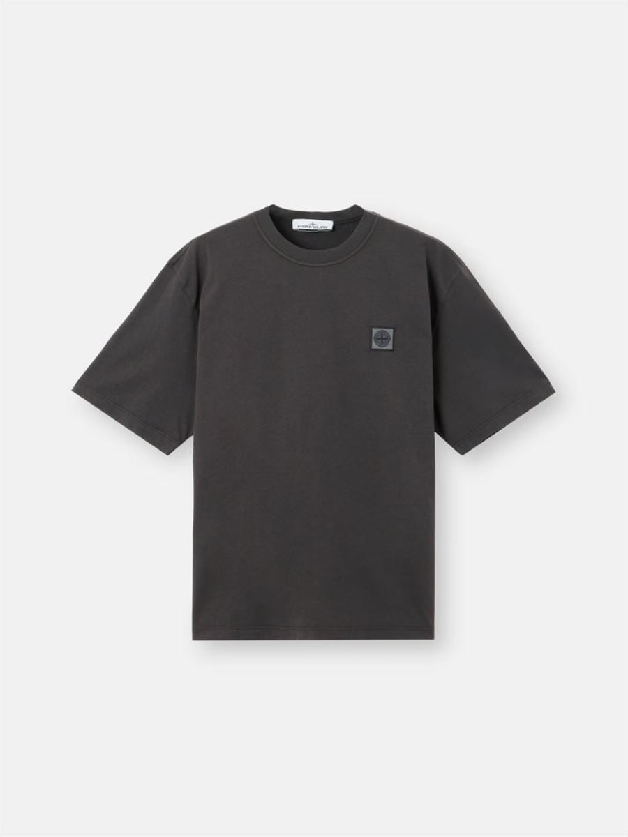 Regular-fit short-sleeve t-shirt with compass patch