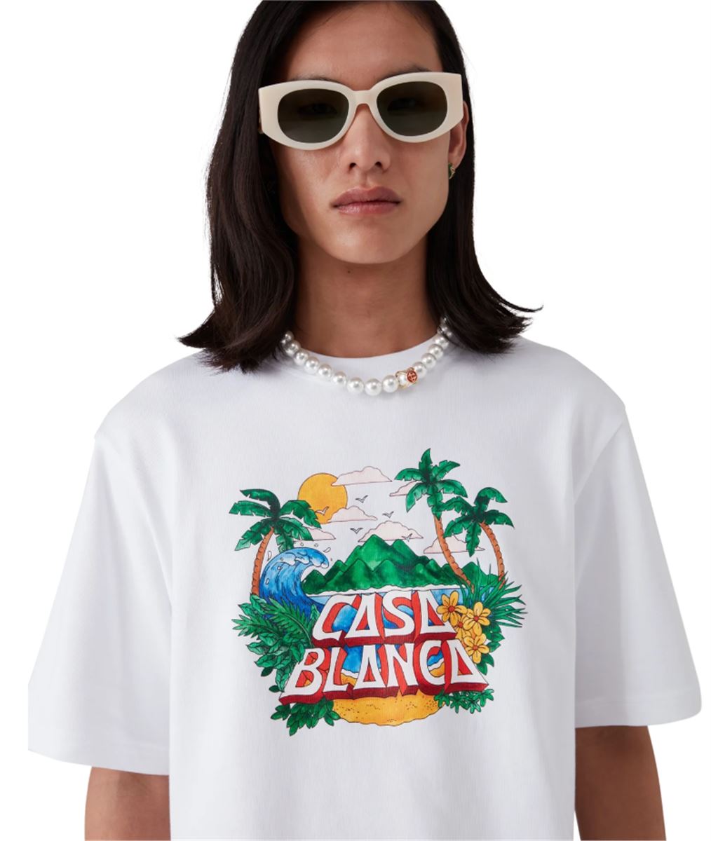CASA BEACH WAVE T-SHIRT - CASABLANCA - Verso