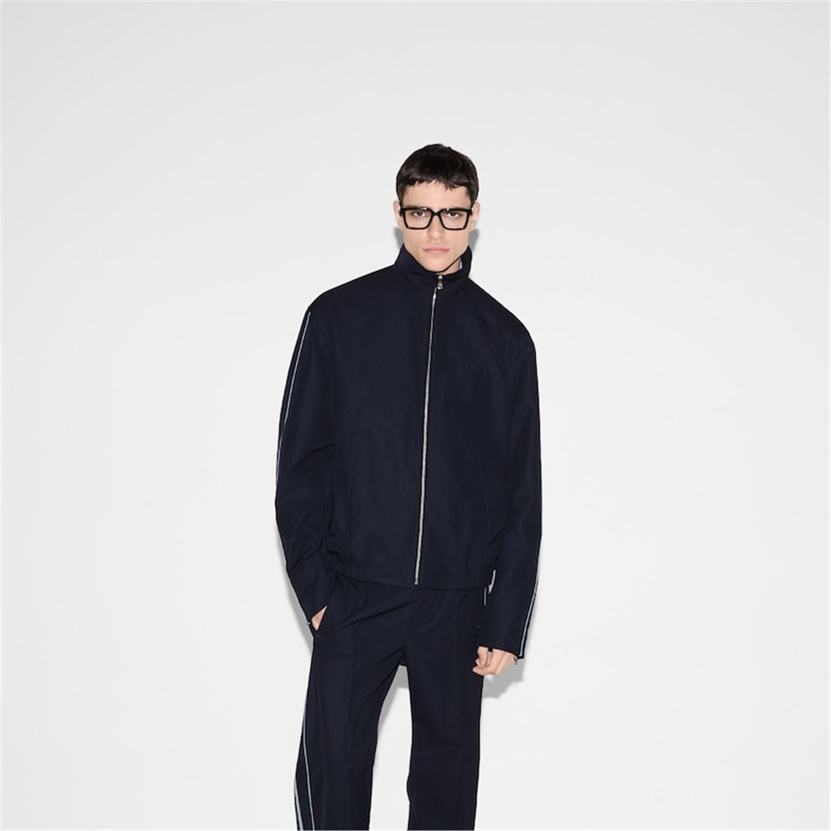 EMBROIDERED WOOL TWILL JACKET -  GUCCI -  Verso