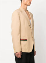 NOTCHED-LAPEL SINGLE-BREASTED BLAZER