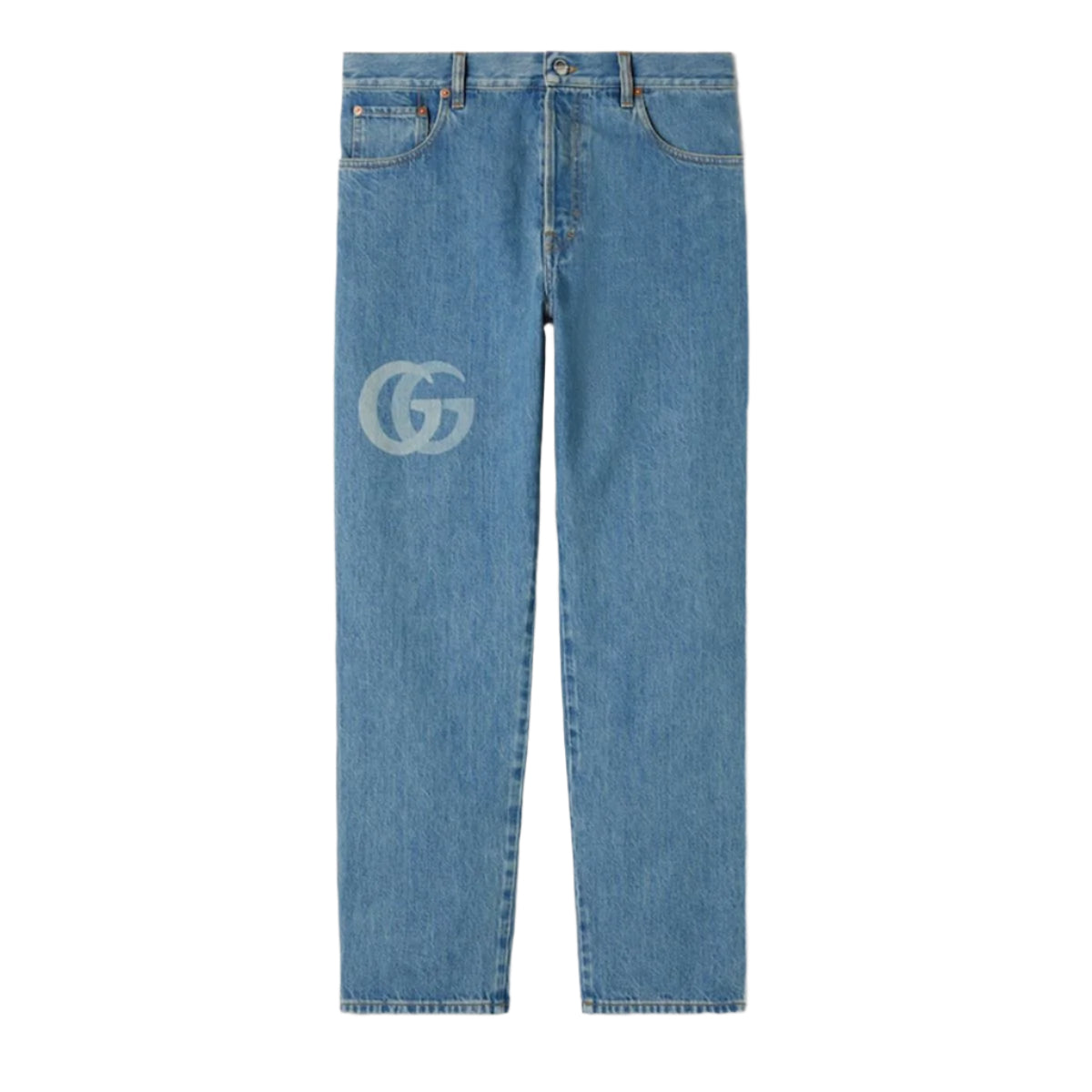 LASERED DOUBLE G DENIM PANT -  GUCCI -  Verso