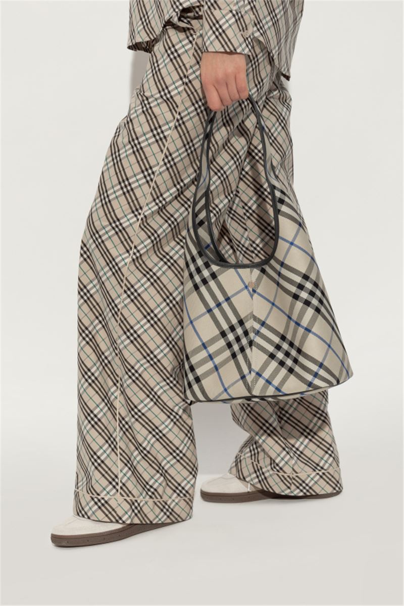 GREY SHOULDER BAG KNIT SMALL -  BURBERRY -  Verso