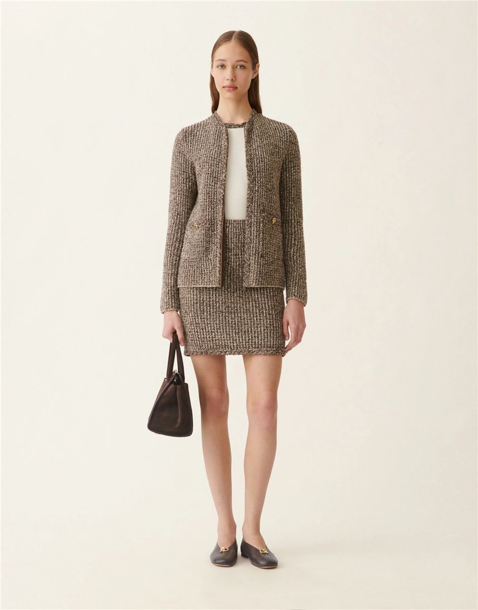 Tweed miniskirt-FABIANA FILIPPI-Verso