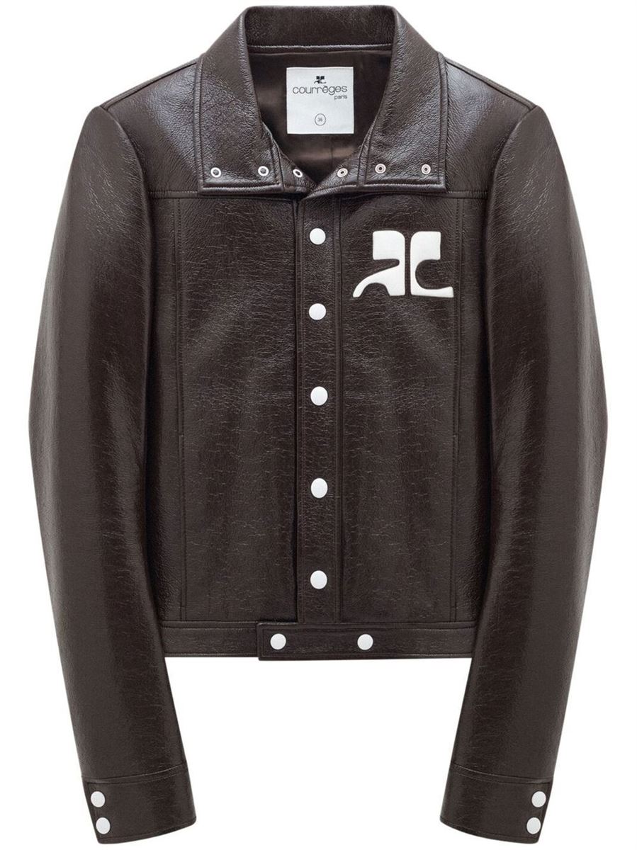 LOGO-PATCH PRESS-STUD JACKET -  COURREGES -  Verso