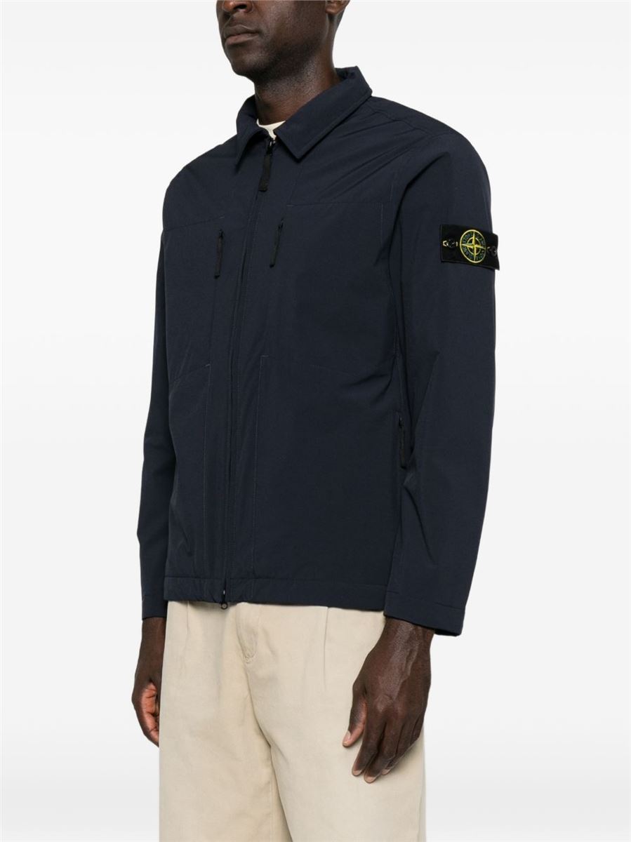 Padded coach jacket with wind- and water-resistant membrane-STONE ISLAND-Verso