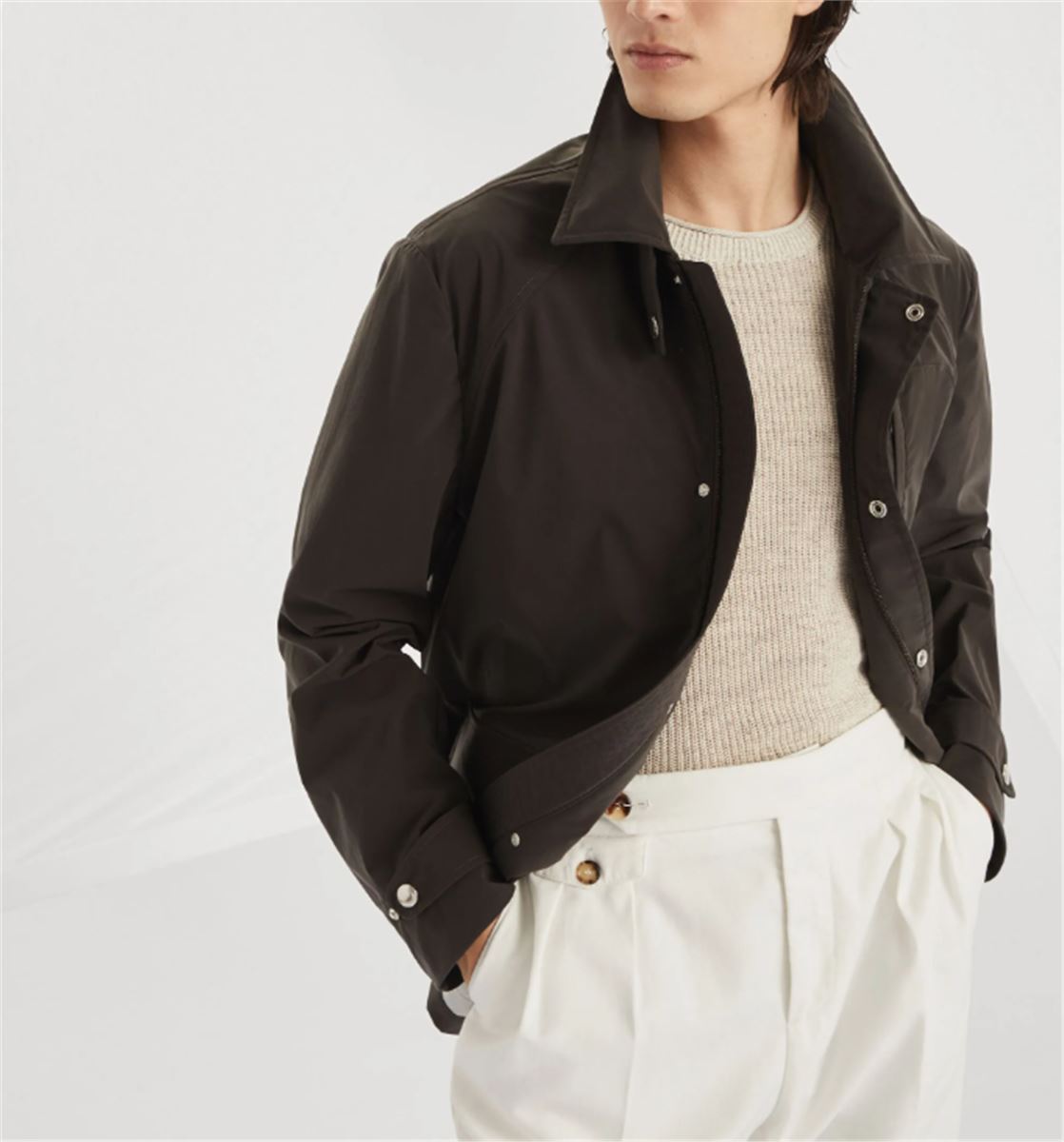 RAGLAN-SLEEVE FIELD JACKET -  BRUNELLO CUCINELLI -  Verso