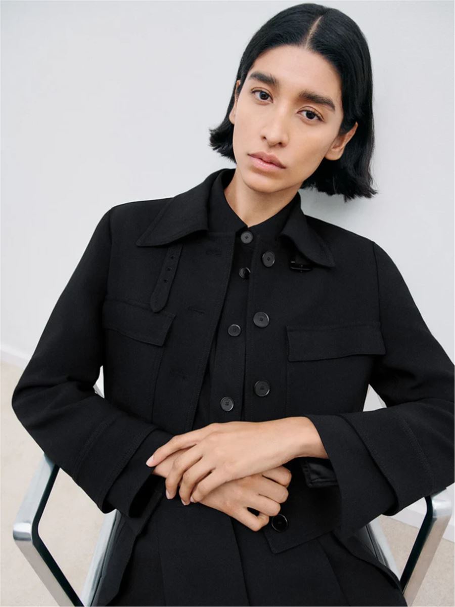 JOSEPH MISTRAL CROPPED JACKET BLACK -  JOSEPH -  Verso