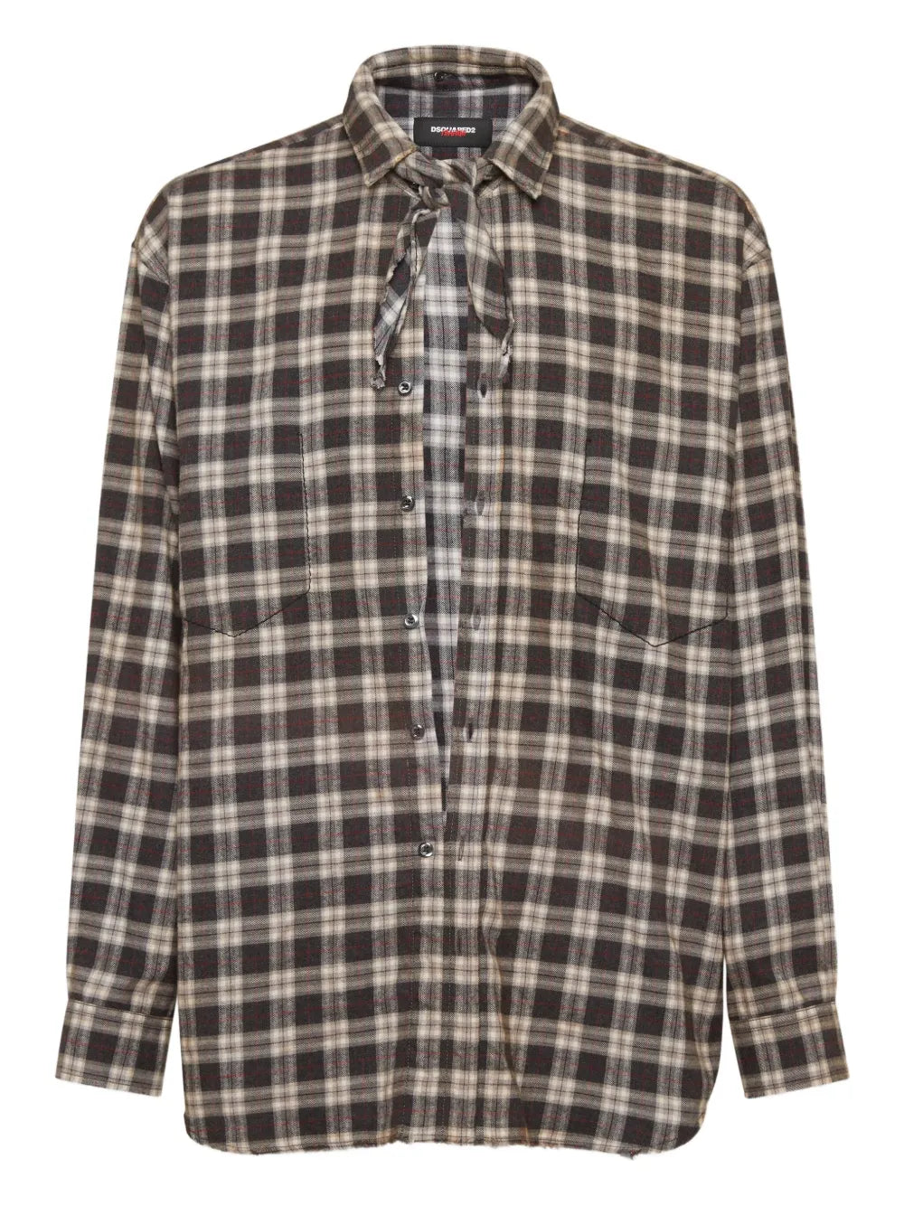 2 checked shirt-DSQUARED-Verso