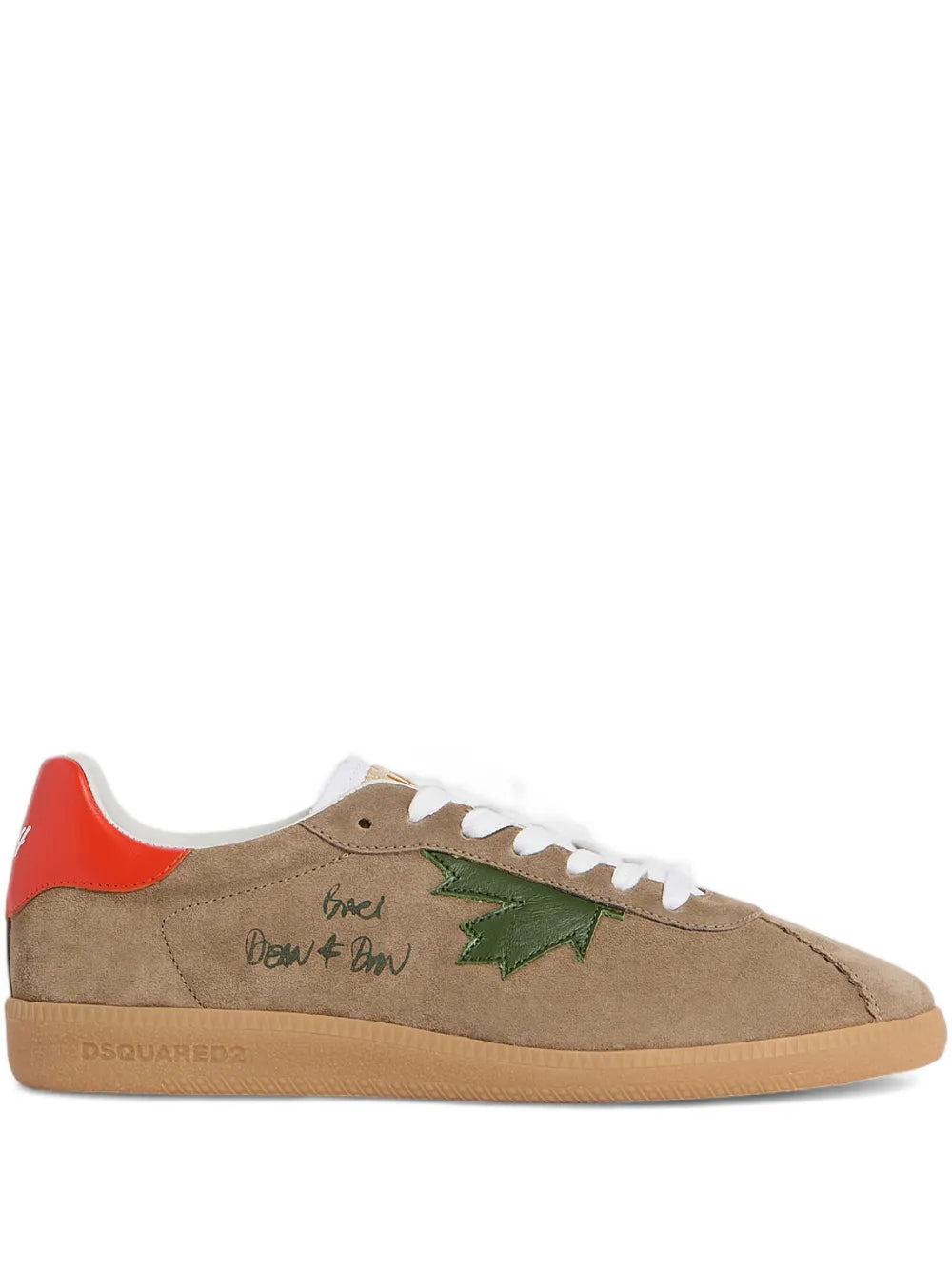 2 lace-up round-neck sneakers-DSQUARED-Verso