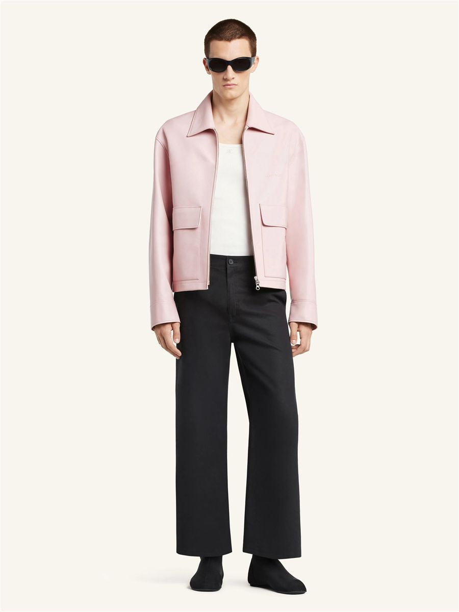 2-pocket leather jacket-COURRÈGES-Verso