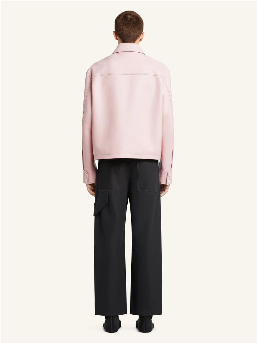 2-pocket leather jacket-COURRÈGES-Verso