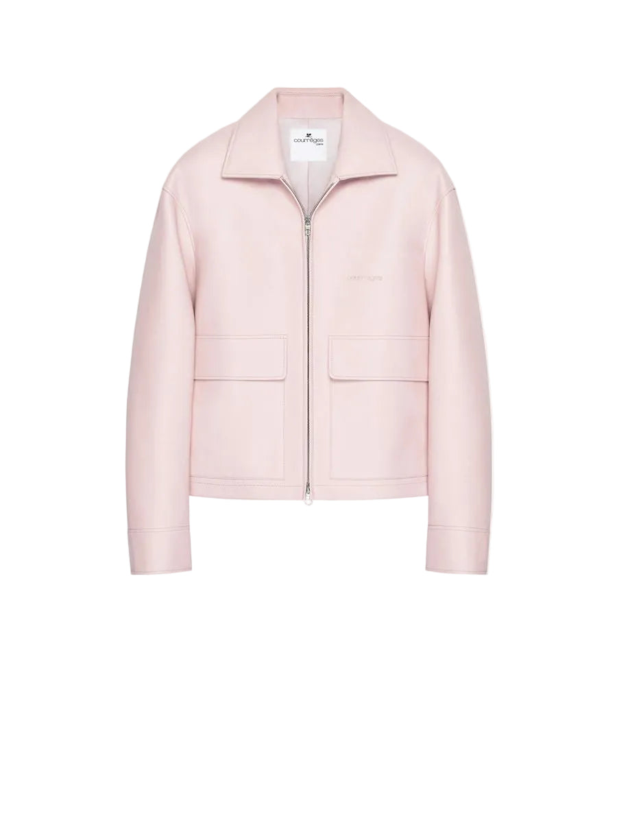 2-pocket leather jacket-COURRÈGES-Verso