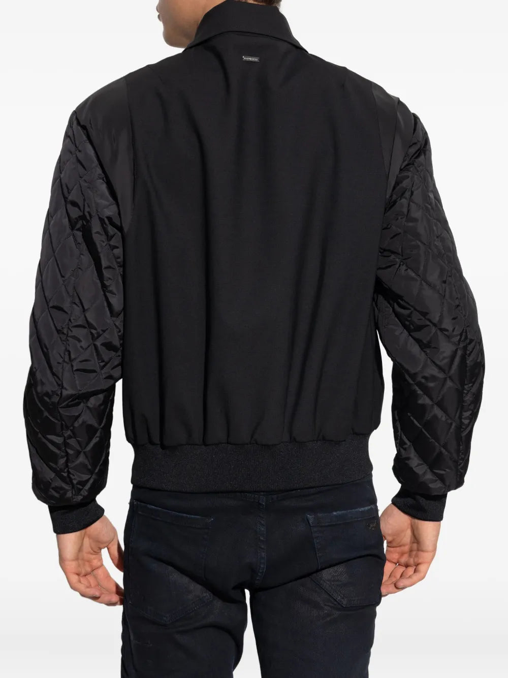 2 quilted-sleeve bomber jacket-DSQUARED-Verso