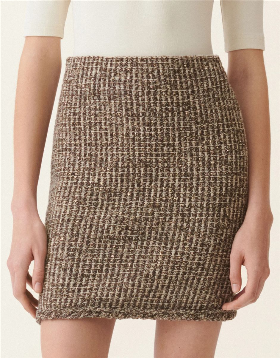 Tweed miniskirt-FABIANA FILIPPI-Verso
